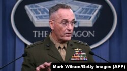 U.S. General Joseph Dunford, the chairman of the Joint Chiefs of Staff (file photo)