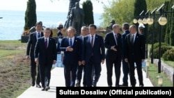 A meeting of the Turkic Council in Cholpon-Ata, Kyrgyzstan in September 2018.