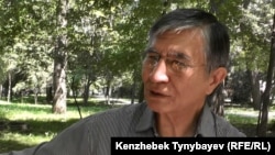 Оппозициялық саясаткер Жасарал Қуанышәлин. Алматы, 30 маусым 2016 жыл.
