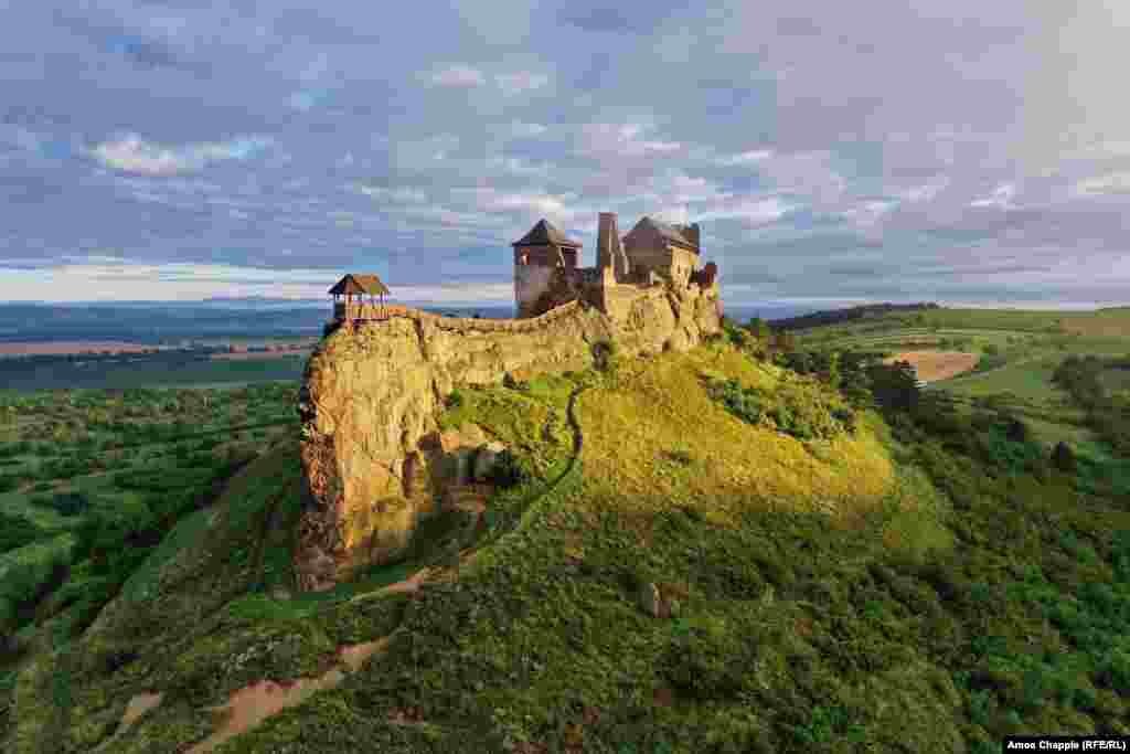 Boldogko Castle was built atop a rocky outcrop in northeastern Hungary. The ancient castle was built to defend against the Mongol Golden Horde that terrorized Europe in the 1200s.