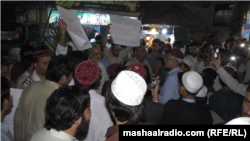 A PTM protest in Swat on May 26.