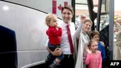 Canadian Liberal Party leader and Prime Minister-designate Justin Trudeau is the son of former Prime Minister Pierre Trudeau.