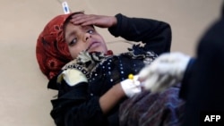 کودک یمنی مشکوک به ابتلا به وبا