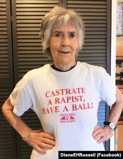 Американская феминистка Диана Рассел (80) продолжает вести борьбу за права женщин. В мае прошлого года она выпустила книгу против порнографии – одного из методов деперсонализации, овеществления женщин, нормализации гендерного насилия.