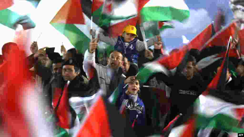 Ramallah, 29. novembar 2012. Foto: AFP / Abbas Momani 