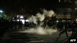 Pamje nga protestat në Berkeley