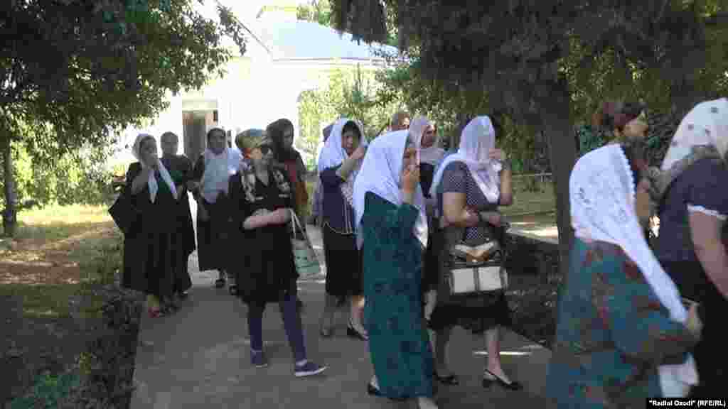 Tajikistan,Dushanbe city, funeral ceremony of tajik famous historian Rahim Masov, 22June2018