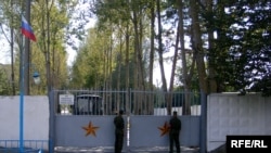 The gates to the Qabala radar station that Russia currently leases from Azerbaijan.
