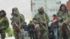 Кыргызские пограничники на кыргызско-таджикской границе, Баткен, 28.04.2013.