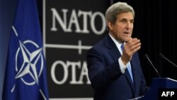 U.S. Secretary of State John Kerry at NATO headquarters in Brussels on December 6: "The change of the administration will not change the unwavering commitment of the U.S. to...our NATO obligations."