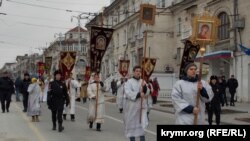 Різдвяна хресна хода в Севастополі. 7 січня 2020 року