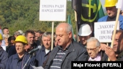 Zbog Zakona o Trepči protestovali su radnici tog kombinata iz Severne Mitrovice