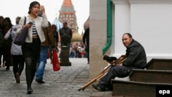 Инвалид у Красной площади 