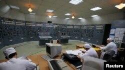 The central control room at Ukraine's Zaporizhzhya nuclear power plant (file photo)