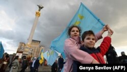 Оддавање чест на кримиските Татари во Киев 2020 година. 