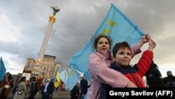 Оддавање чест на кримиските Татари во Киев 2020 година.