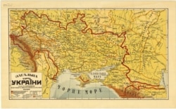 Карта 1918 года