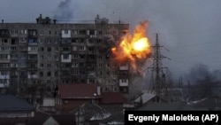 The shelling caused no casualties but destroyed two private apartments and technical premises in the building. (illustrative photo)