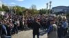 Митинг против назначения Дмитрия Трапезникова мэром Элисты