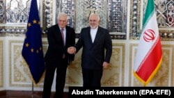 Diplomati evropian, Josep Borrell dhe ministri i Jashtëm iranian, Mohammad Javad Zarif.
