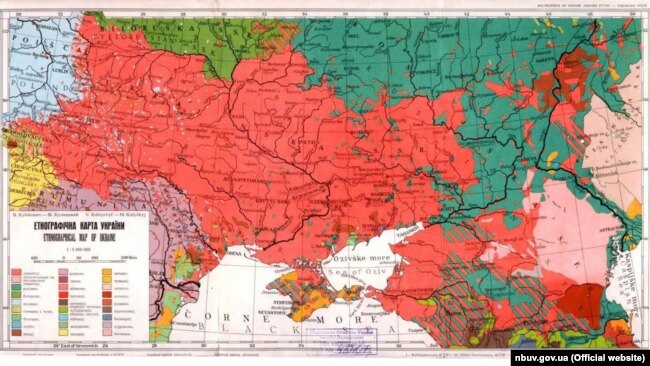 В. Кубійович, М. Кулицький &laquo;Етнографічна карта України&raquo;, видана у 1949 році в Мюнхені