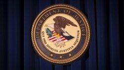Logoja e Departamentit amerikan të Drejtësisë. Fotografi nga arkivi. 