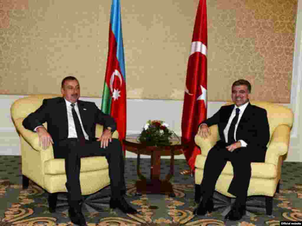 İlham Əliyev və Abdullah Gül 