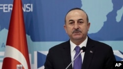 Ministrul de externe turc Mevlut Cavusoglu la o conferință Turcia-Africa, Istanbul, 12 februarie 2018