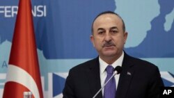 Ministrul de externe turc Mevlut Cavusoglu la o conferință Turcia-Africa, Istanbul, 12 februarie 2018