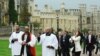 Delegates at Windor Castle attending an event organized by the Alliance of Religions and Conservation (ARC).