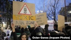 Prostest împotriva poluării din București
