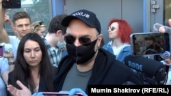 Russian director Kirill Serebrennikov is seen outside a court in Moscow (file photo)