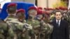 Президент Саркози на похоронах десантников в Монтобане