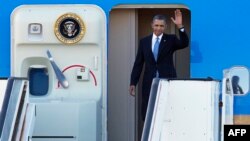 ԱՄՆ նախագահ Բարաք Օբաման ժամանել է Նիդերլանդների մայրաքաղաք Ամստերդամ, 24 մարտի, 2014թ.