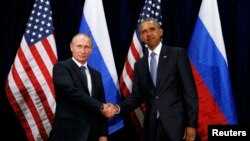 Владимир Путин и Барак Обама.