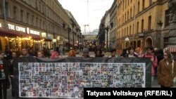 Акция памяти жертв теракта в бесланской школе. Петербург, 3 сентября 2017 года.