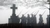 Историческая реконструкция марша на кладбище Первой мировой войны во Франции – ноябрь 2012 года