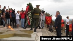 Dmitri Rogozin la memorialul de la Chiţcani