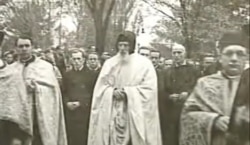 Отець Климентій Шептицький на похороні брата – митрополита Андрея