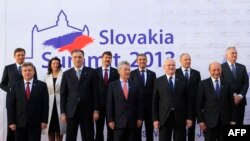 Sllovaki – Pjesëmarrësit e Samitit të 18-të të Presidentëve të Evropës Qëndrore në Bratisllavë, 13Qershor2013