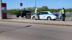 Блокпост на въезде в Нур-Султан.