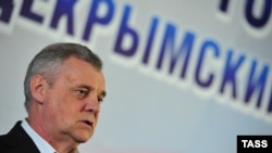 Михаил Малышев, назвавшийся главой Комиссии по проведению «референдума о государственном статусе Крыма и Севастополя», 16 марта 2014 года