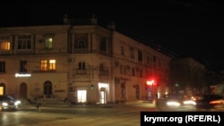 Центр Севастополя без вуличного освітлення, 14 січня 2016 року