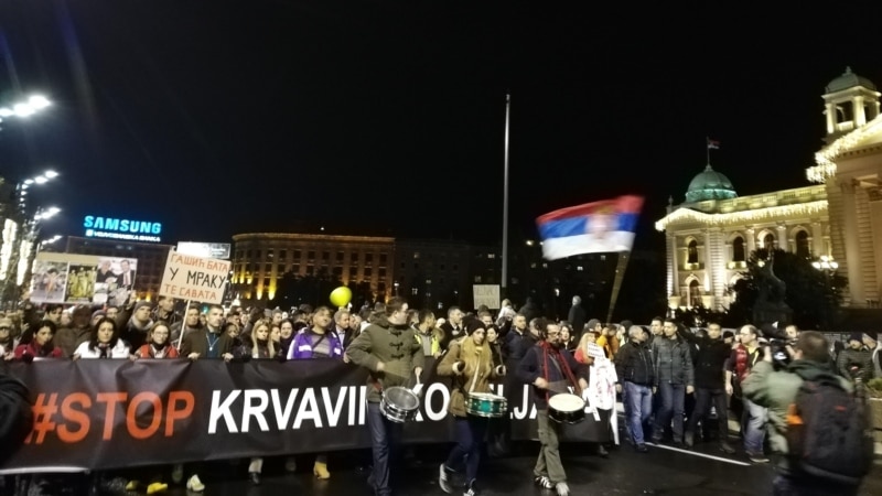 VIDEO UŽIVO: Protest 'Stop krvavim košuljama' u Beogradu