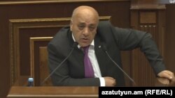 Armenia - Artur Vagharshian speaks in the National Assembly, Yerevan, May 29, 2019.