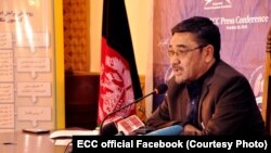 علی رضا روحانی سخنگو و کمیشنر کمیسیون شکایات انتخاباتی افغانستان