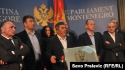 Lideri opozicionog Demokrtaskog fronta, arhivski snimak