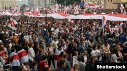 Митинг оппозиции в Минске. Беларусь, 2020 год