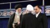 Vahid Haqqanian seen next to the Supreme Leader in Rouhani's inauguration.