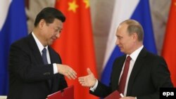  Xi Jinping dhe Vladimir Putin 